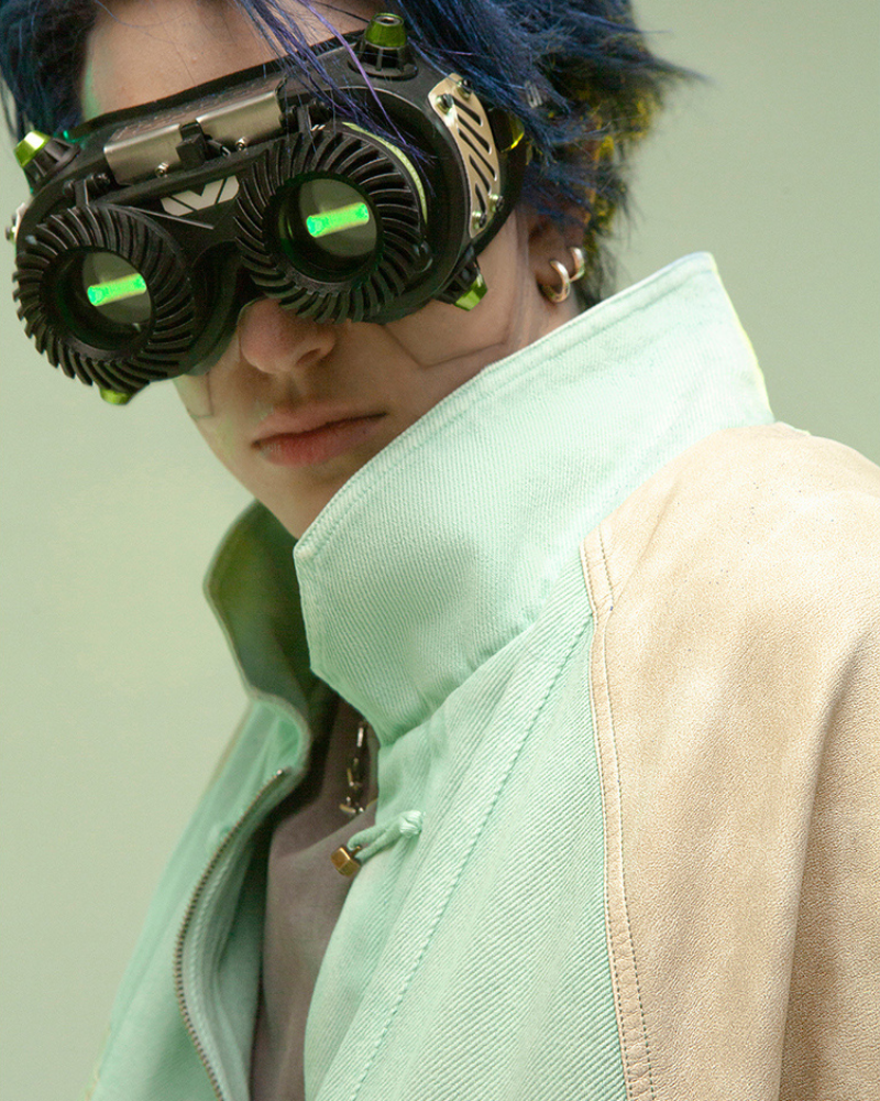 Avant-Garde 3D Patchwork Coat