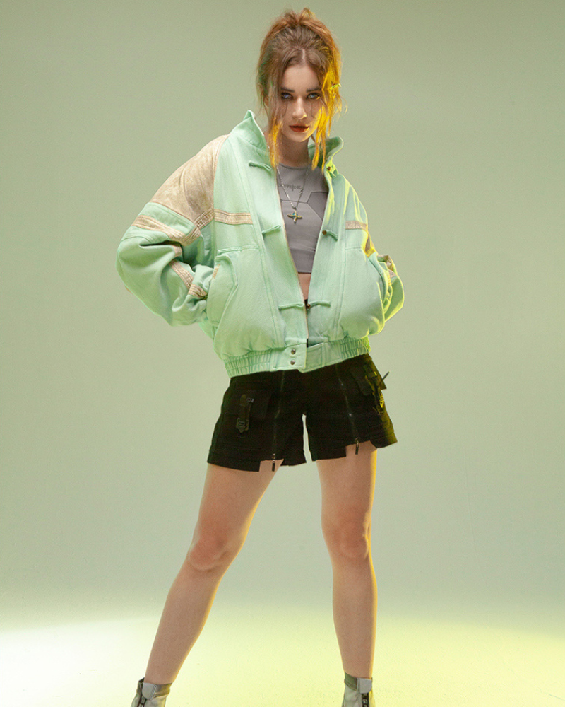 Avant-Garde 3D Patchwork Coat