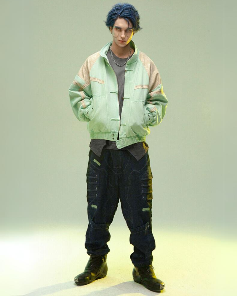 Avant-Garde 3D Patchwork Coat
