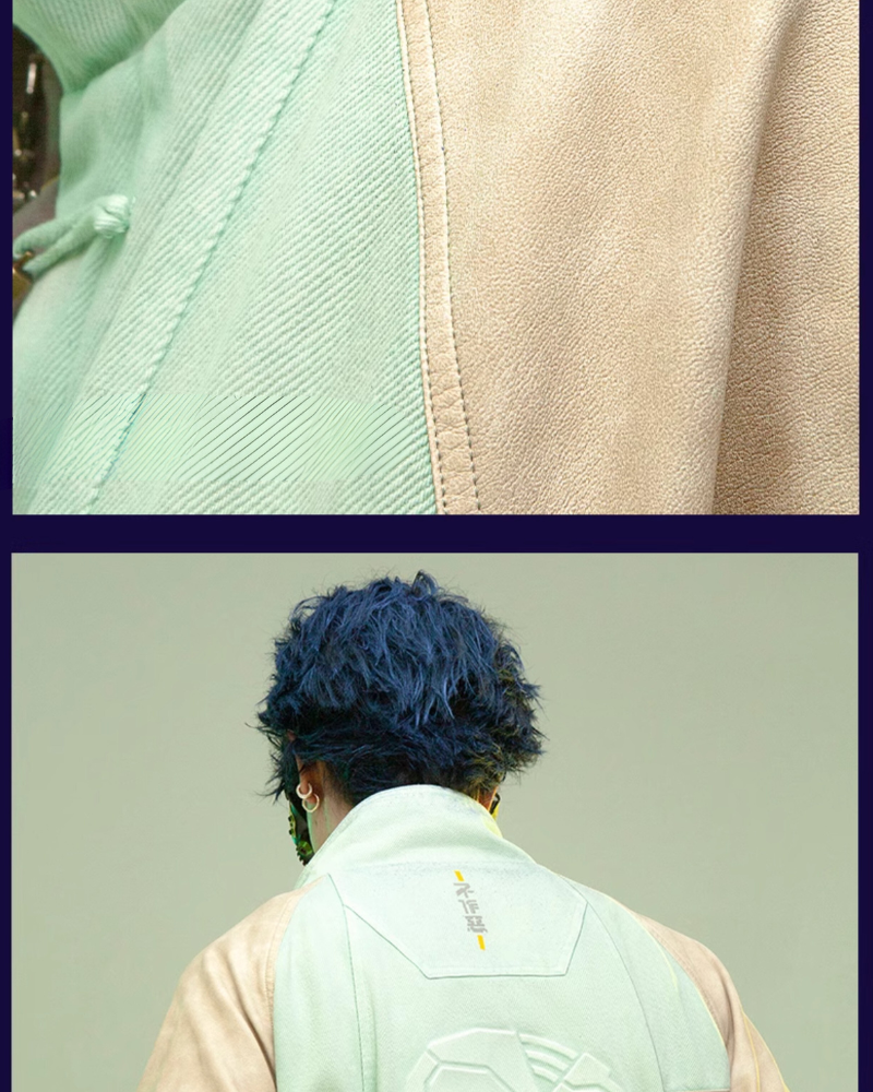 Avant-Garde 3D Patchwork Coat