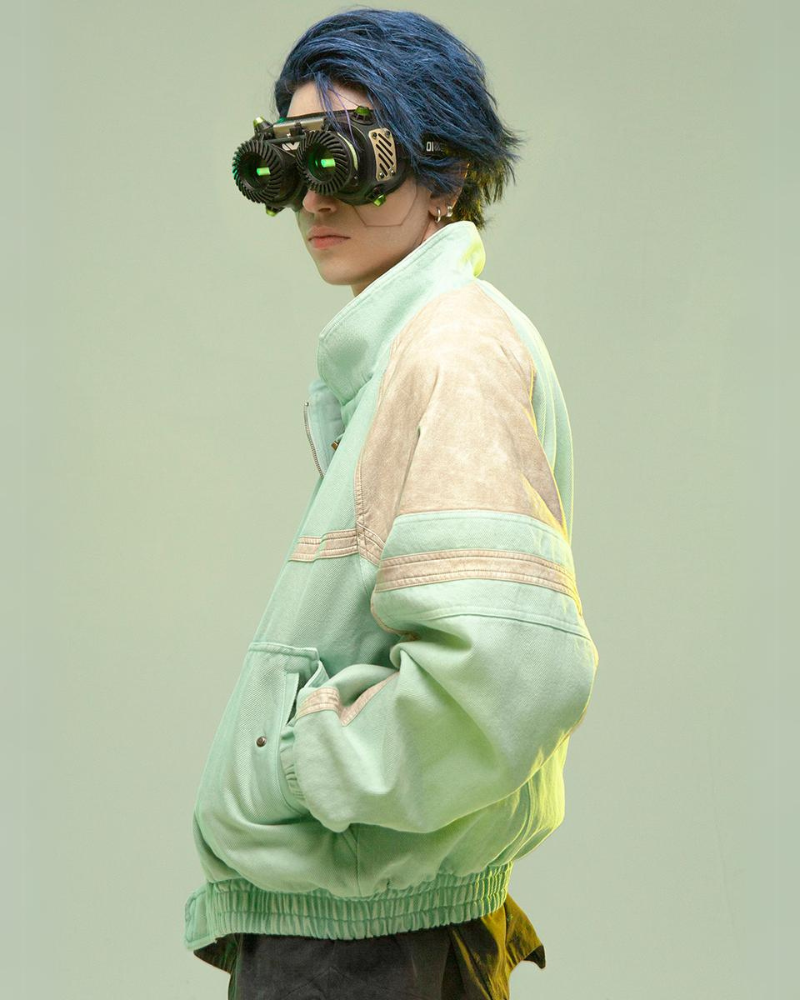 Avant-Garde 3D Patchwork Coat