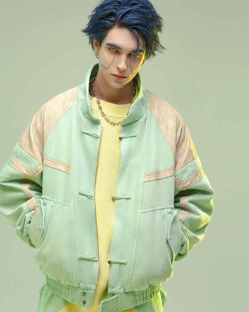 Avant-Garde 3D Patchwork Coat
