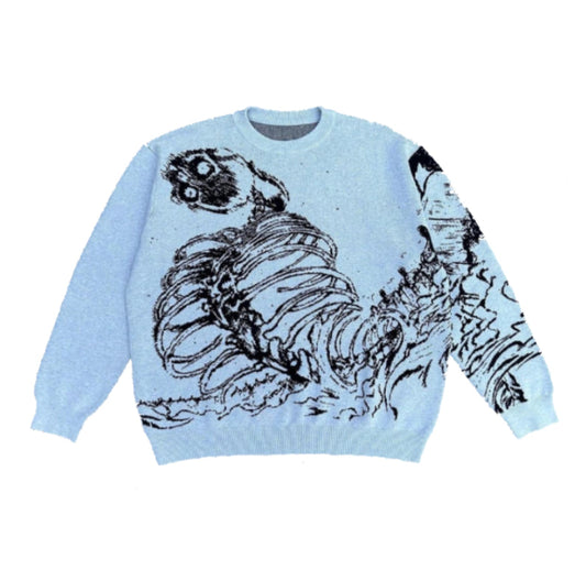 Y2K Skeleton Sweater