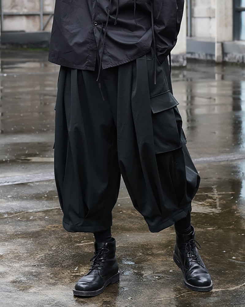 Sleek Black Tactical Cargo Pants