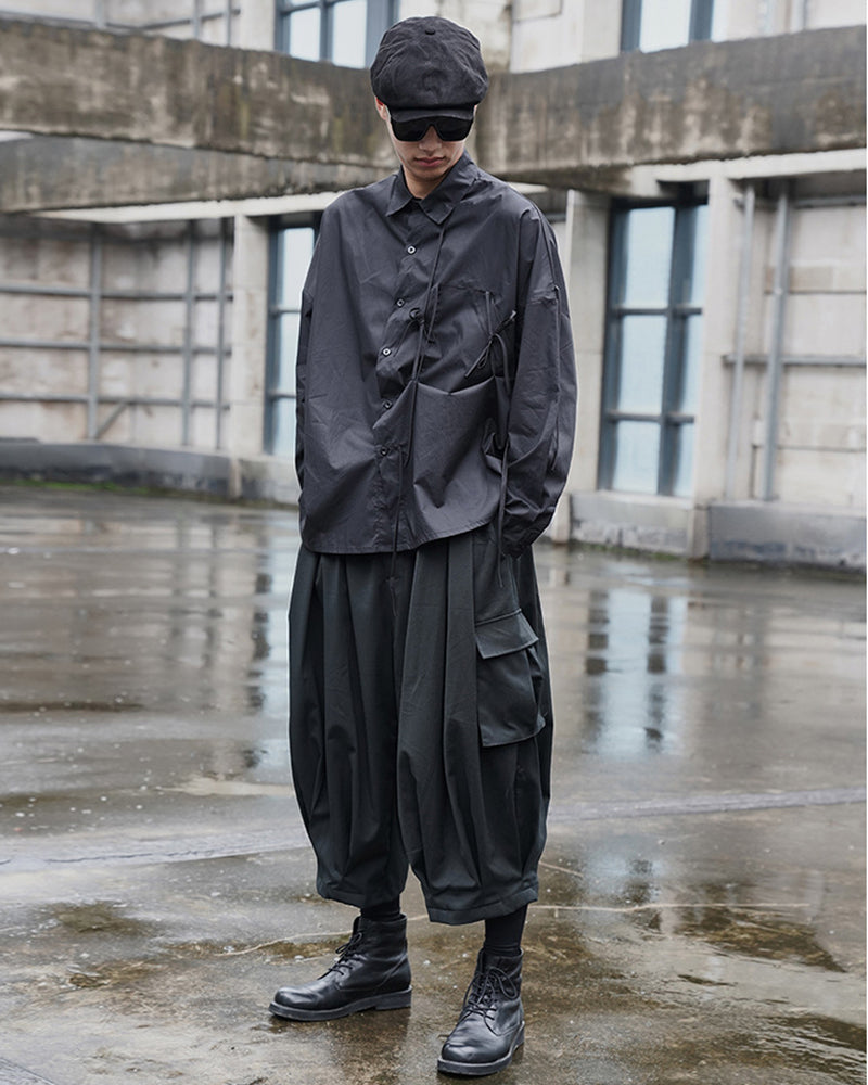 Sleek Black Tactical Cargo Pants