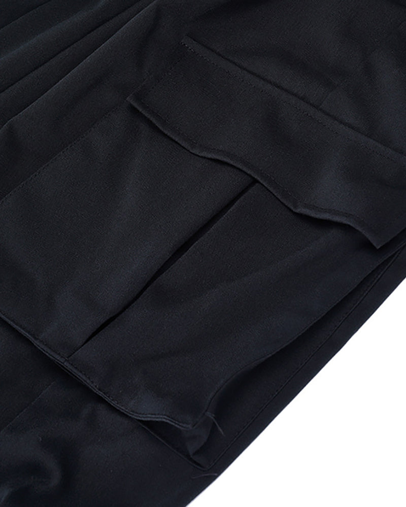 Sleek Black Tactical Cargo Pants
