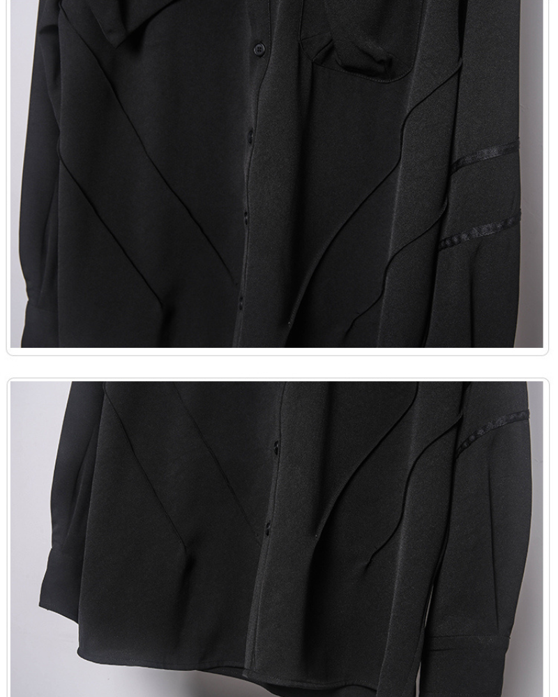 Chic Black Long-Sleeve Top