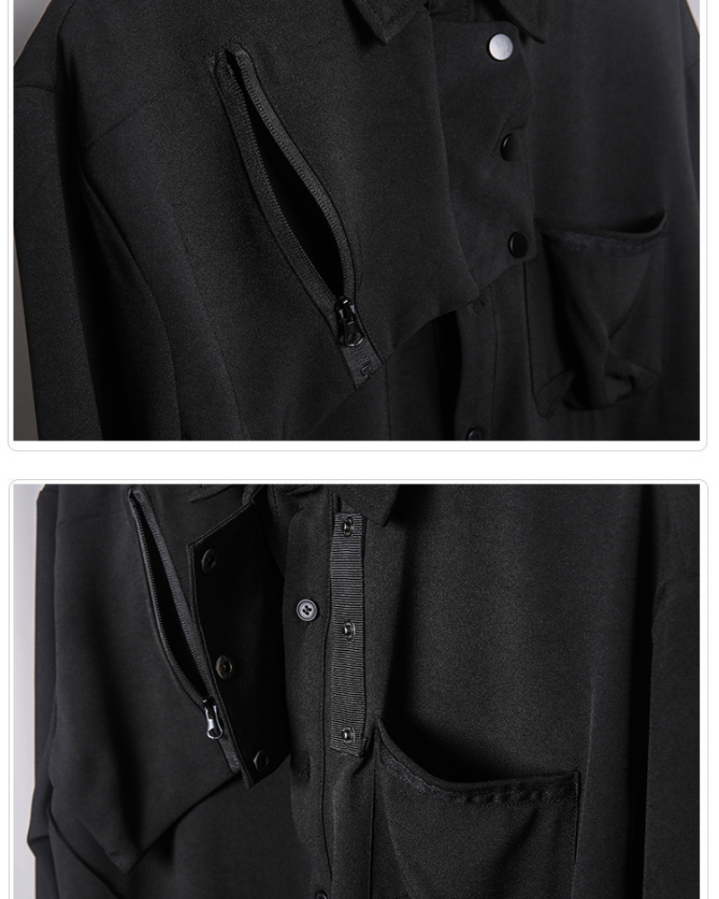 Chic Black Long-Sleeve Top