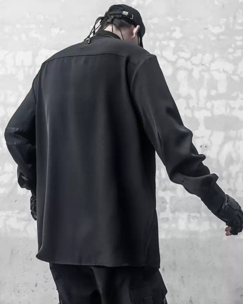 Chic Black Long-Sleeve Top