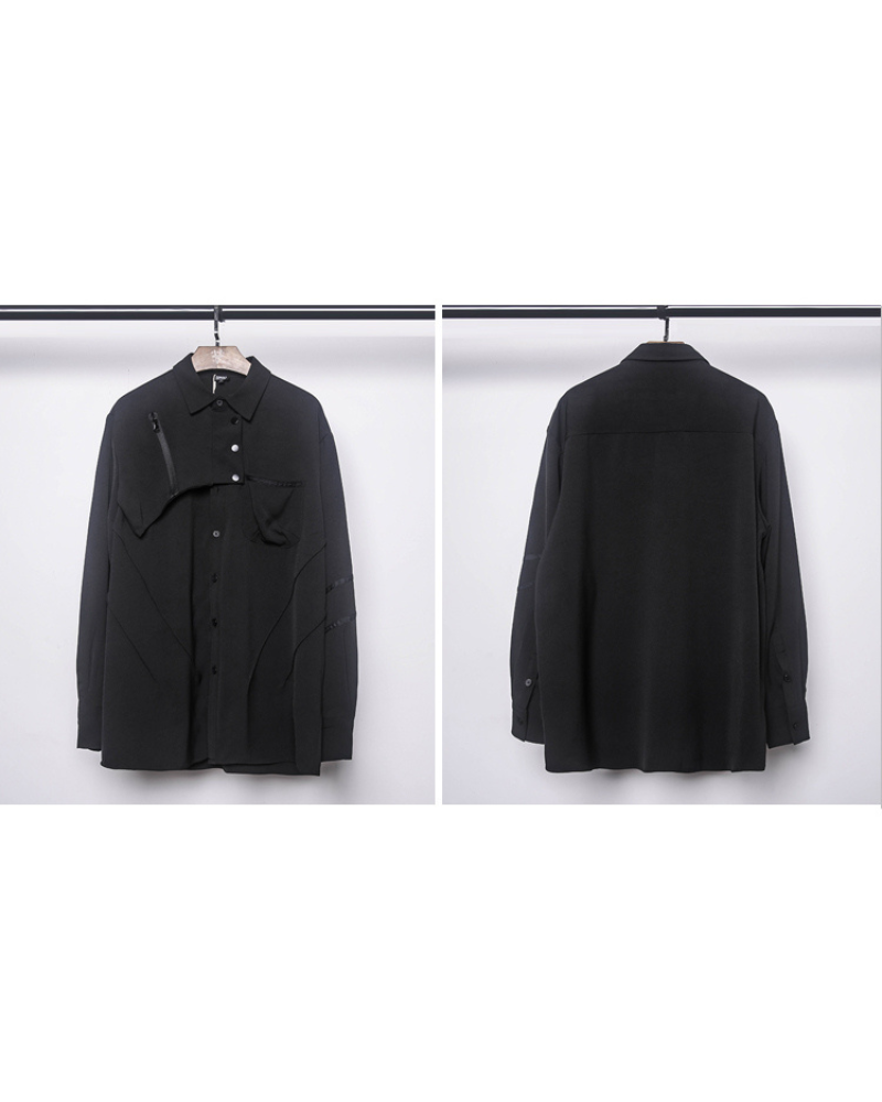 Chic Black Long-Sleeve Top