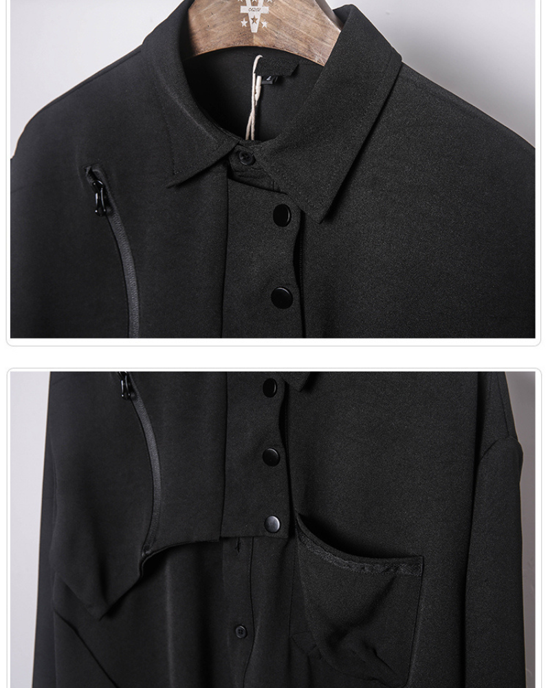 Chic Black Long-Sleeve Top
