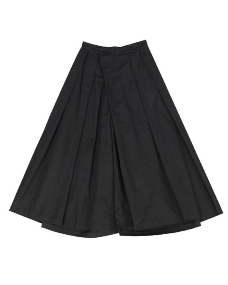 Trendy Wide-Leg Cropped Pants