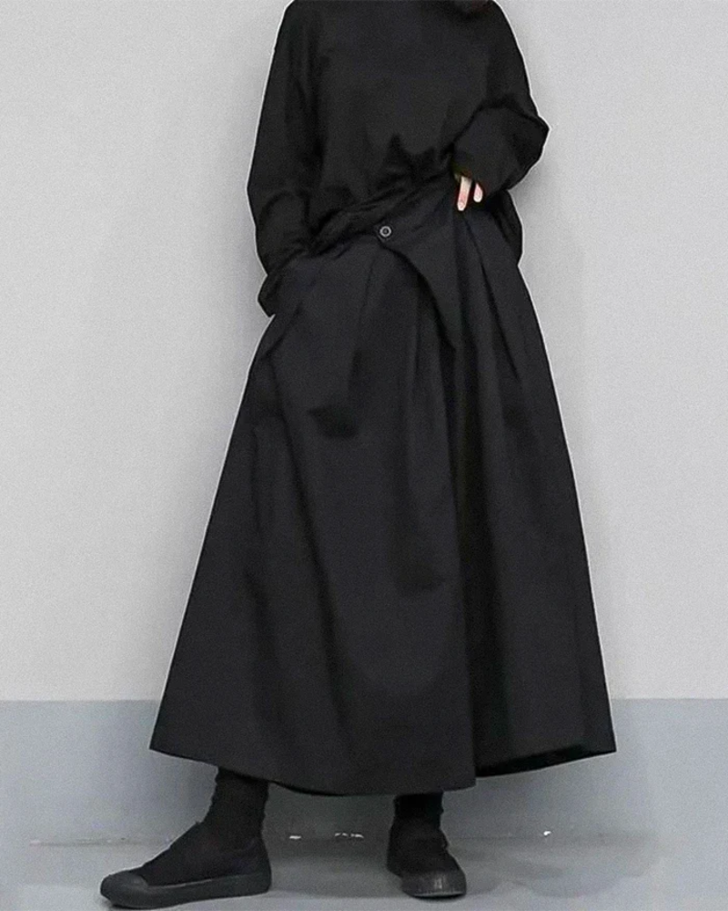 Trendy Wide-Leg Cropped Pants
