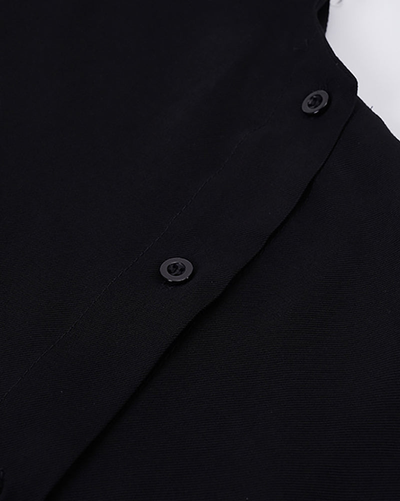 Sleek Tech-Inspired Relaxed Shirt