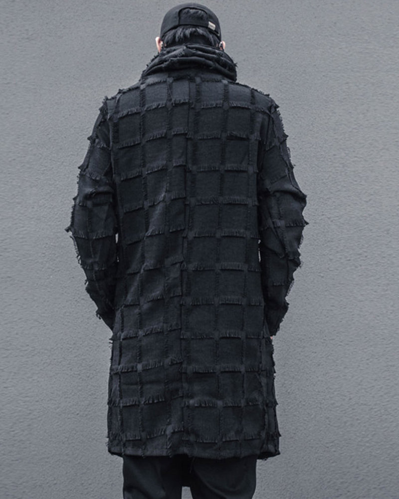 Stylish Striped Fringe Coat