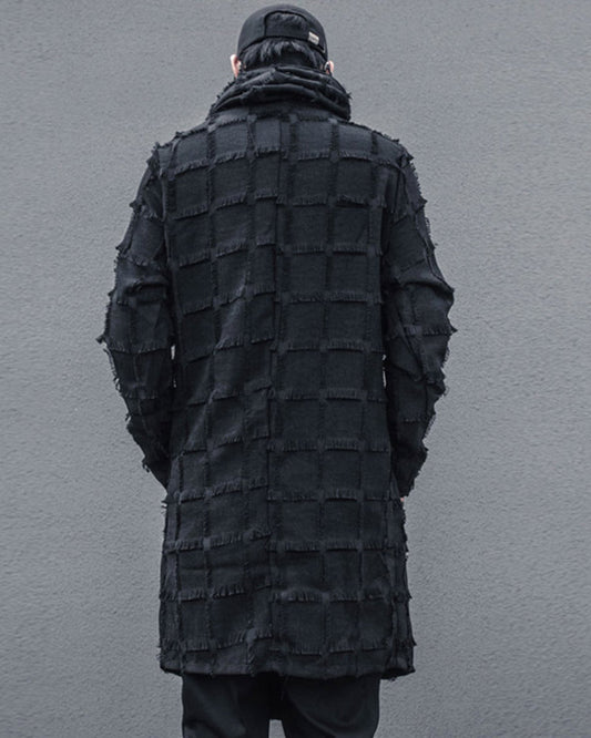 Stylish Striped Fringe Coat