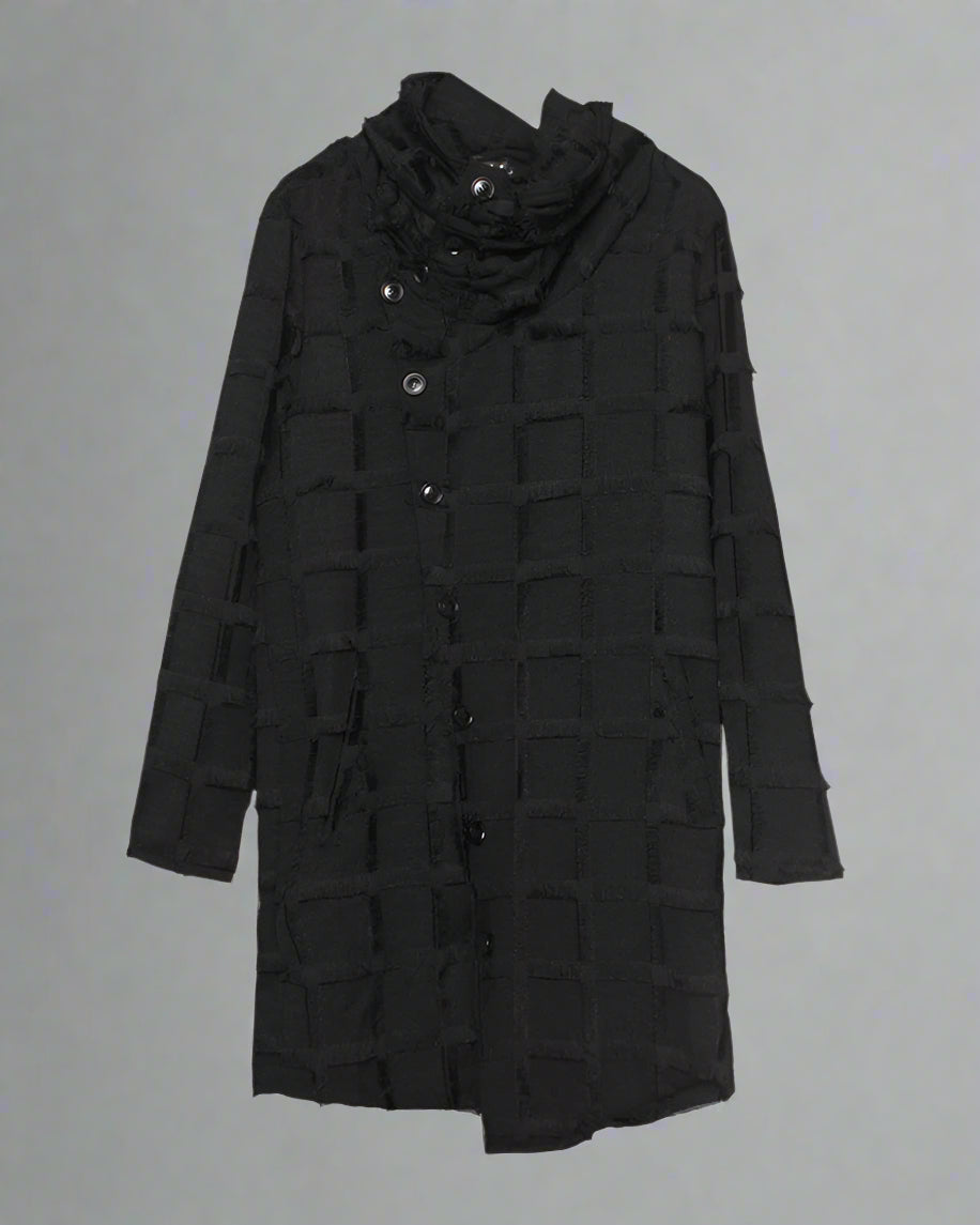 Stylish Striped Fringe Coat