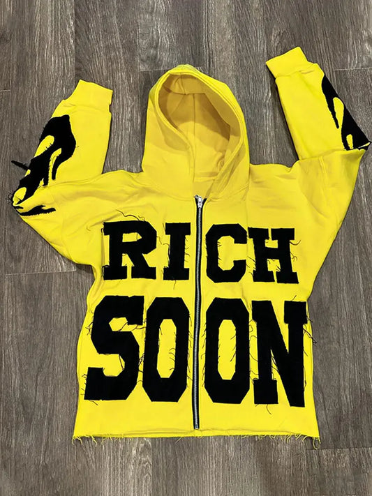 Yellow Rich Soon Hoodie