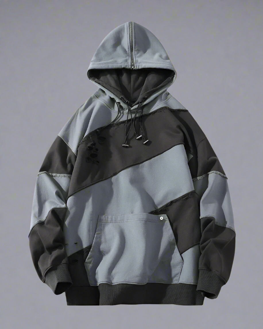 Trendy Patchwork Unisex Hoodie