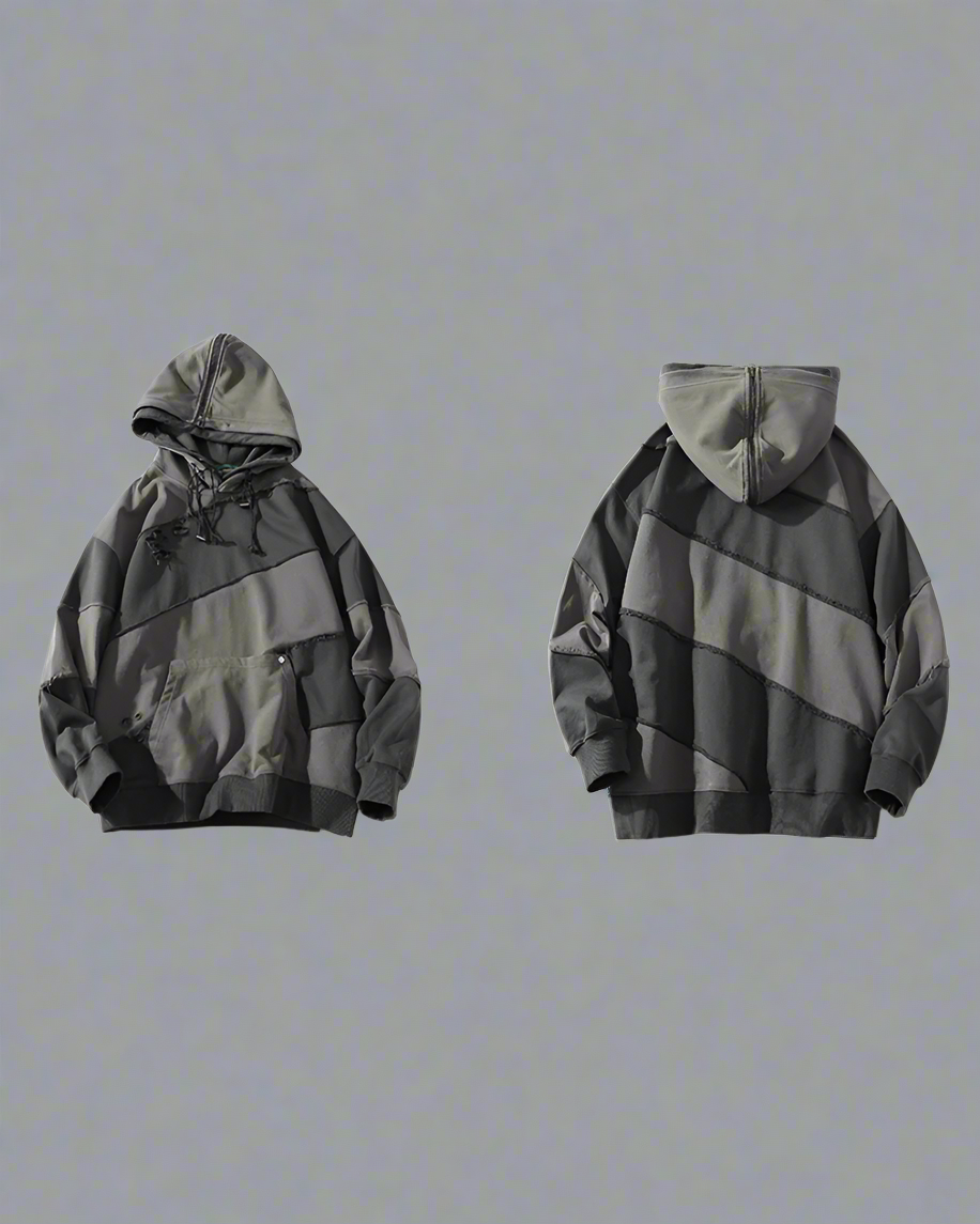 Trendy Patchwork Unisex Hoodie
