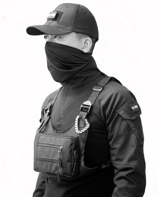 Adaptable Tactical Chest Harness - versatile chest bag - Versatile Tactical Chest Harness for Outdoor Use