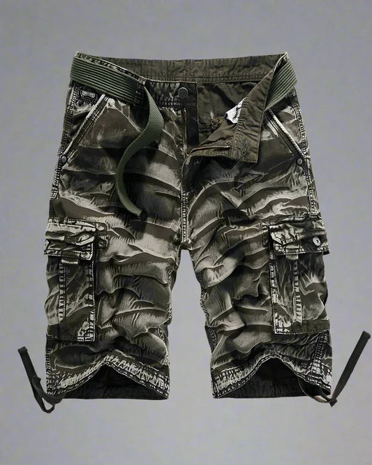 Adaptive Camo Utility Shorts - tactical cargo shorts - Versatile Camo Utility Shorts for Any Adventure