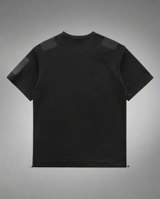 Adaptive Pocket Tee for All - techwear aesthetics - Adaptive Pocket Tee in Black for Everyday Wear