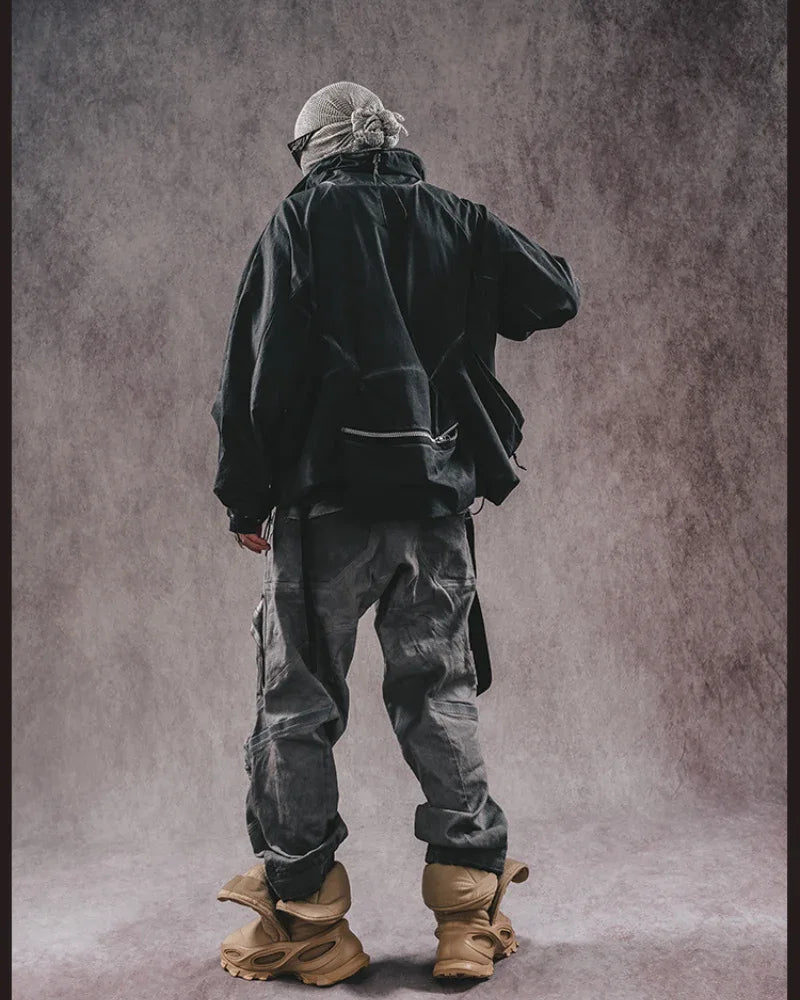 Adventure-Ready Distressed Cargo Pants - wasteland wear - Versatile Distressed Cargo Pants for Every Adventure