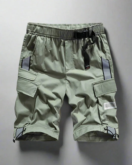 Adventure-Ready Reflective Cargo Shorts - tactical cargo shorts - Reflective Cargo Shorts for Urban Adventures