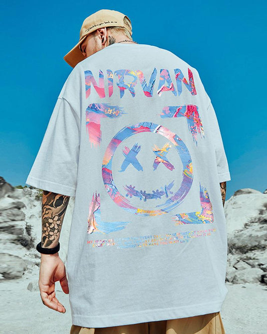 Cheerful Vibes Graphic T-Shirt