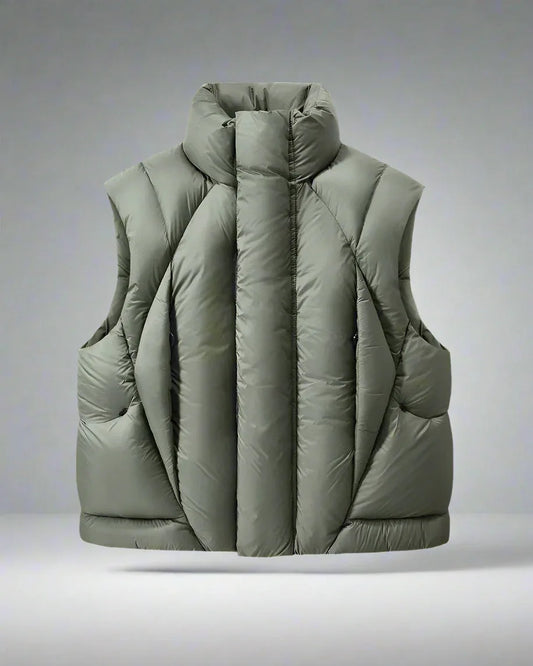 All-Season Nylon Winter Vest - winter vest - Unisex All-Season Nylon Winter Vest for Layering