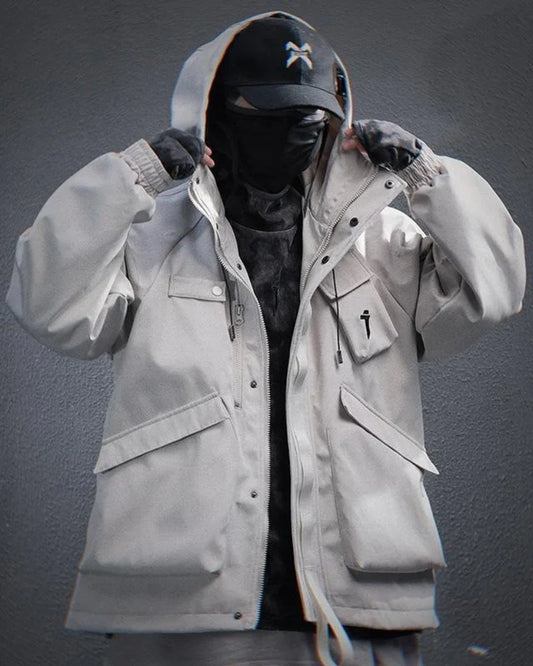 All-Season Unisex Hooded Coat - hooded coat - All-Season Unisex Hooded Coat with Pockets