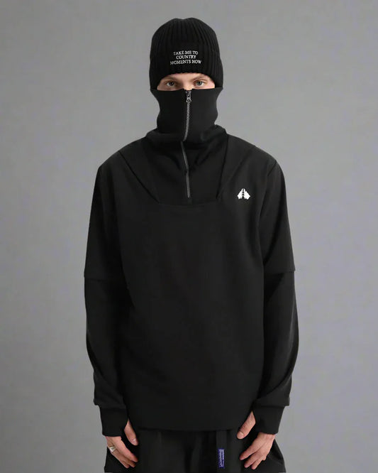 All-Weather High Neck Hoodie - versatile outdoor clothing - All-Weather High Neck Hoodie for Outdoor Activities