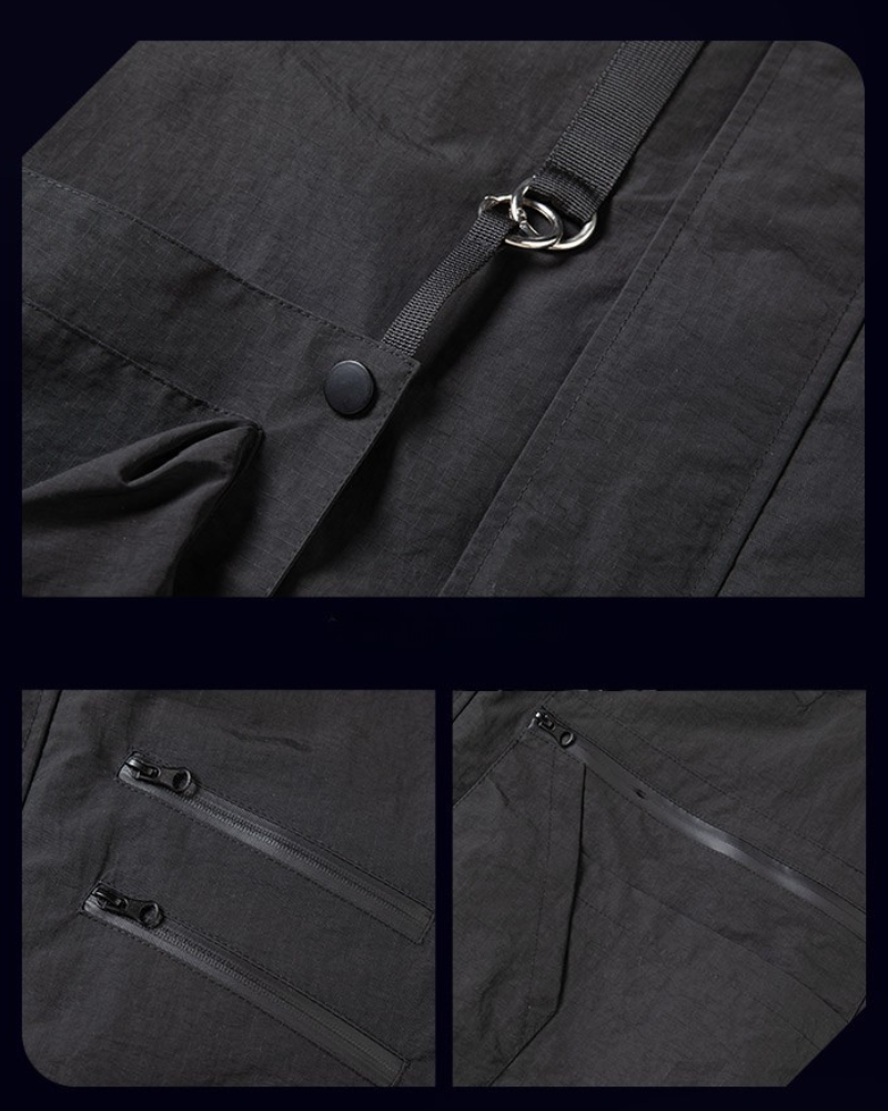 All-Weather Utility Pocket Vest - techwear vest - All-Weather Utility Pocket Vest for Winter