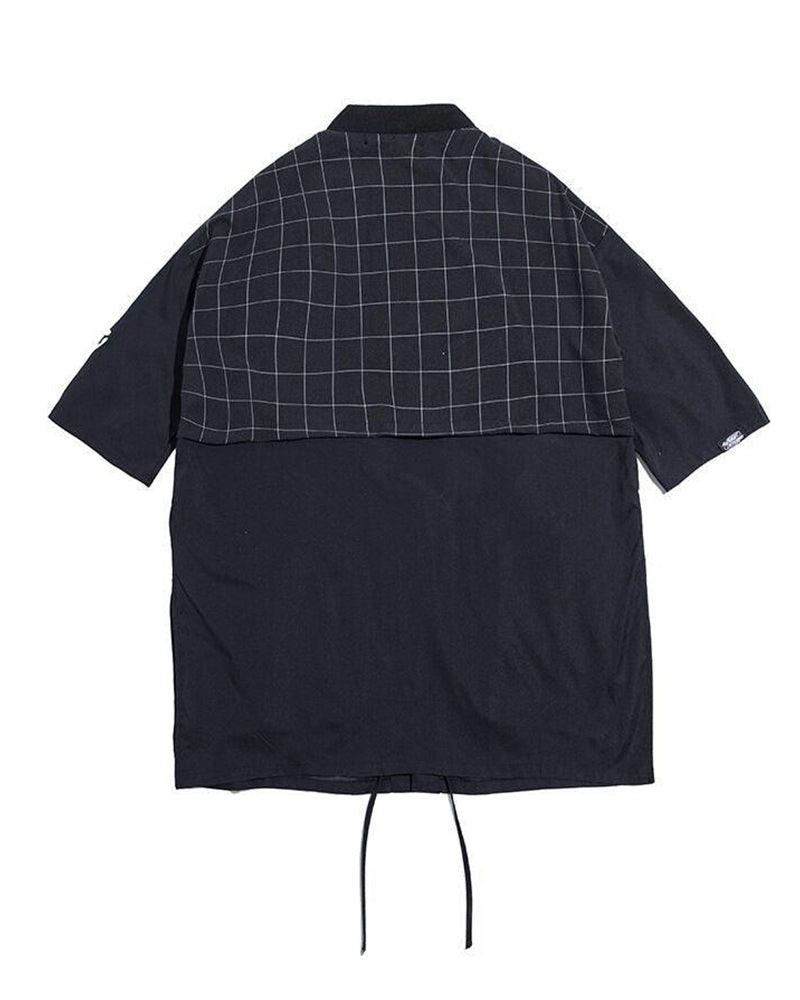 Artisan Samurai Embroidered Kimono - streetwear - Futuristic Samurai Embroidered Kimono in Black