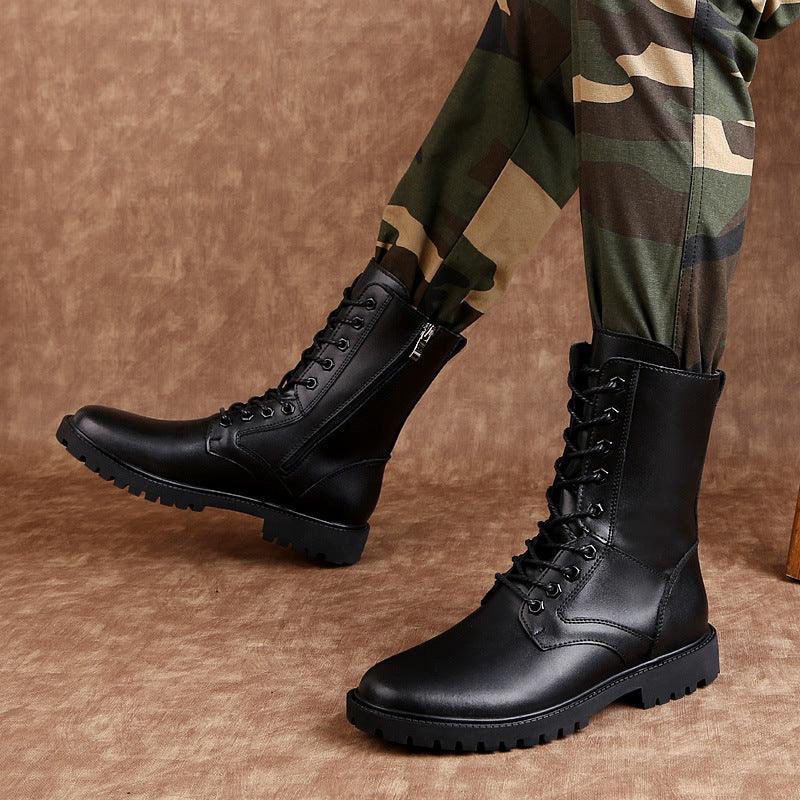Rugged Urban Leather Boots