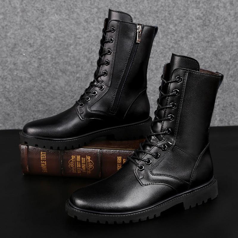 Rugged Urban Leather Boots