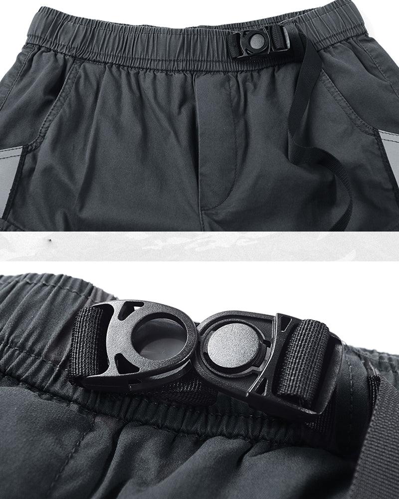 Adventure-Ready Reflective Cargo Shorts