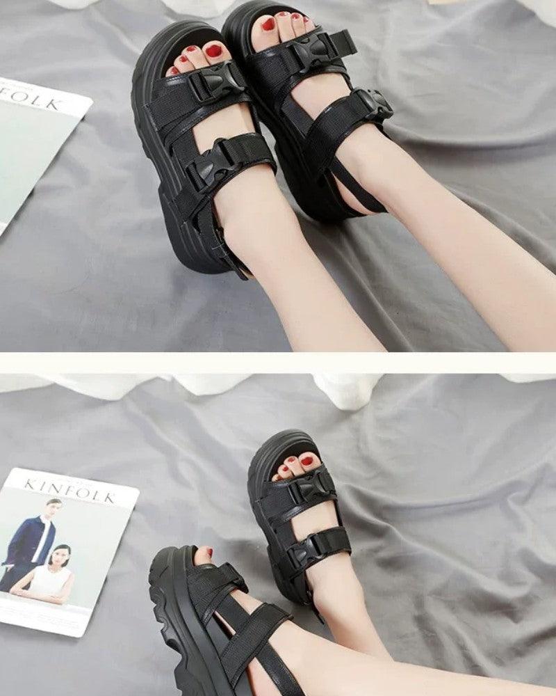 Stylish Platform Tech Sandals