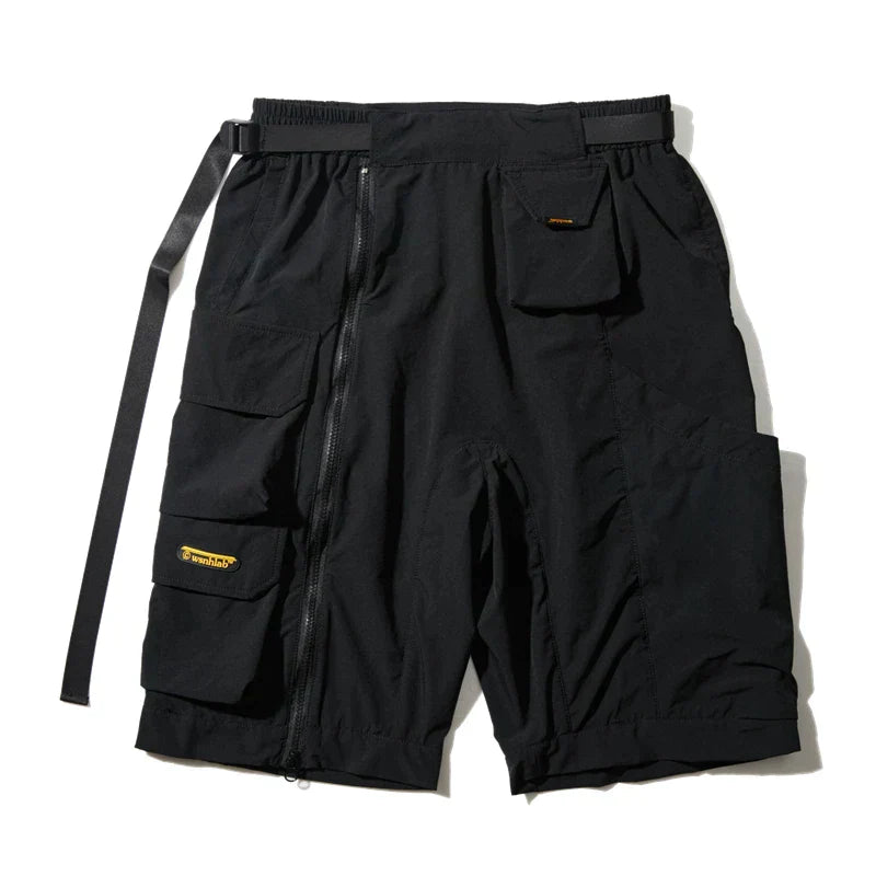 Sleek Black Cargo Shorts