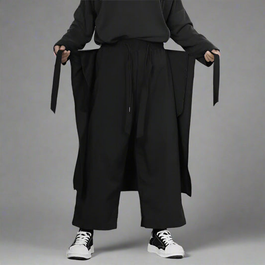 Chic Black Hakama Pants