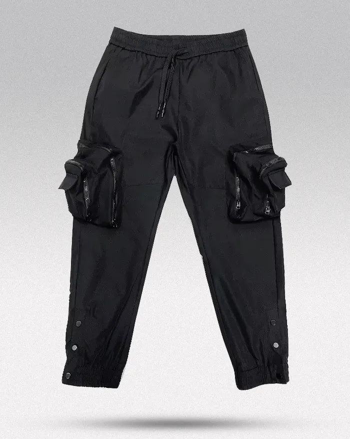 Sleek Black Cargo Trousers