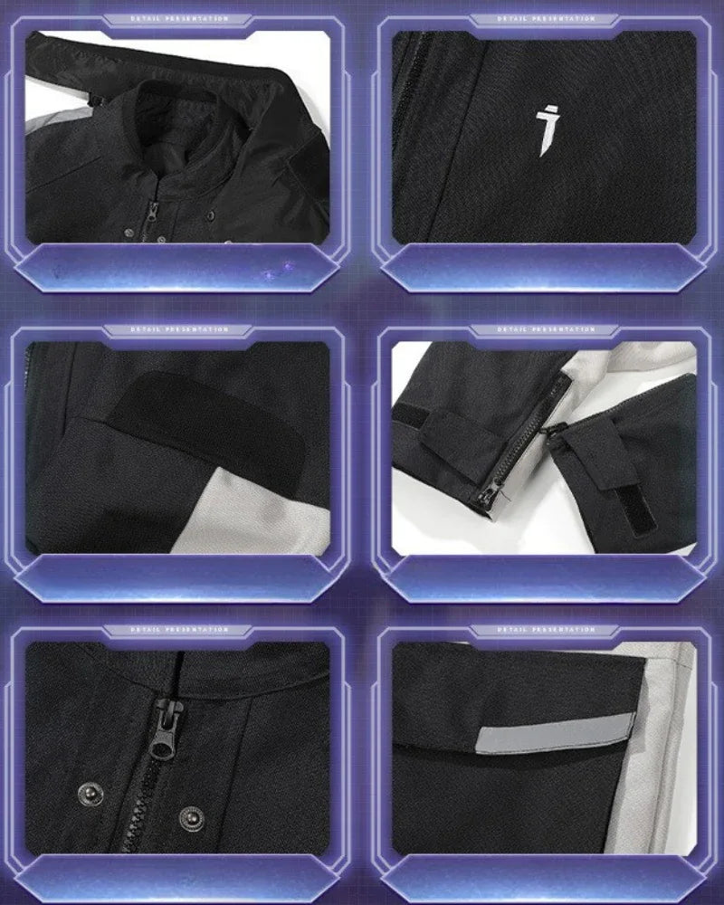 Boldly Stitched Outdoor Jacket - fashionable outdoor jacket - Stylish Outdoor Jacket with Contrast Stitching