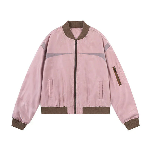 Bomber Streetwear - trendy bomber jacket - Y2K Style Bomber Streetwear Jacket