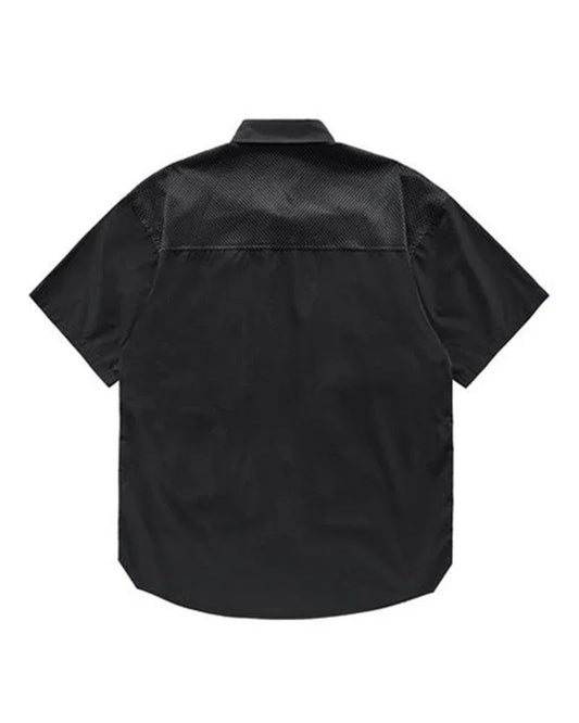 Chic Black Layered Top - stylish layered shirt - Chic Black Layered Top for Urban Styles