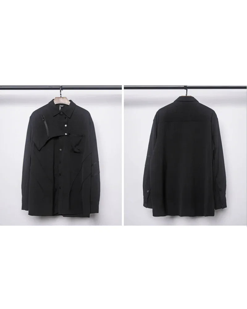 Chic Black Long-Sleeve Top - black top - Stylish Black Long-Sleeve Top for Urban Style