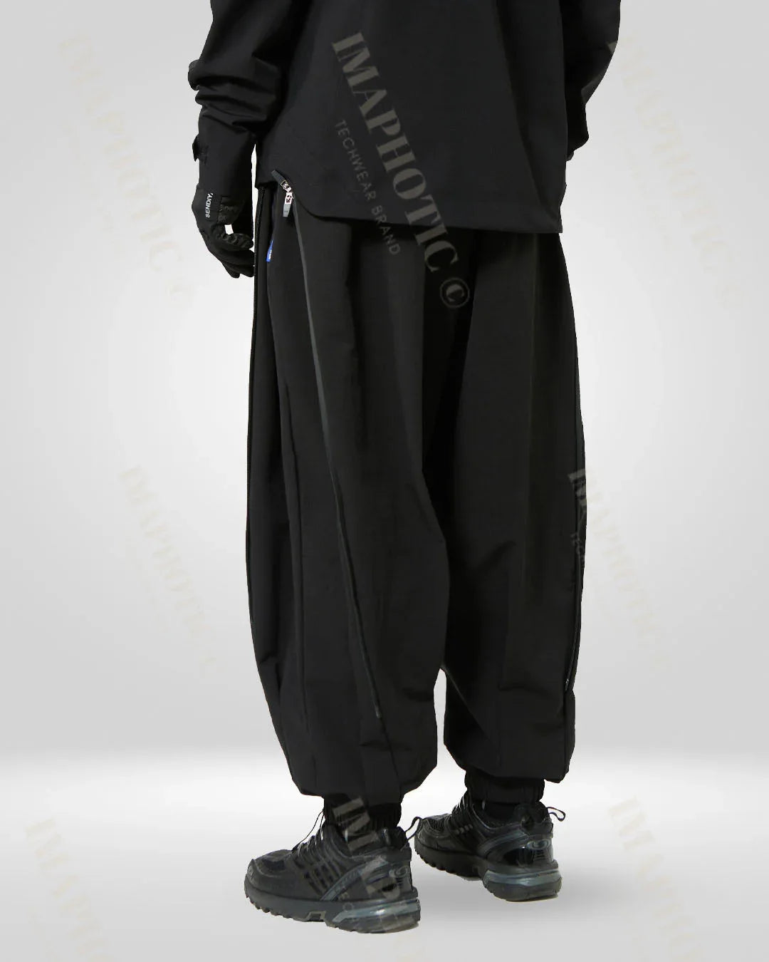 Chic Black Wide Leg Pants - elasticated waist pants - Chic Black Wide Leg Pants for Comfortable Everyday Wear