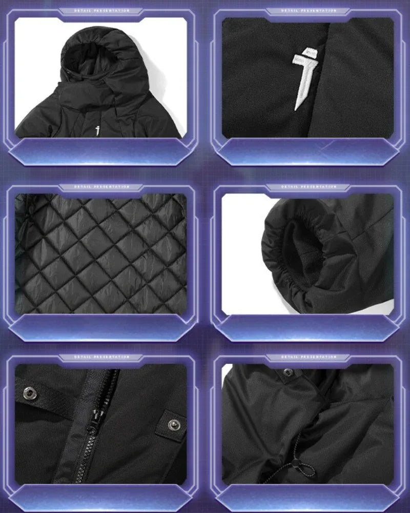 Chic Cozy Long Winter Coat - polyester coat - Irregular Long Winter Coat for Comfortable Style