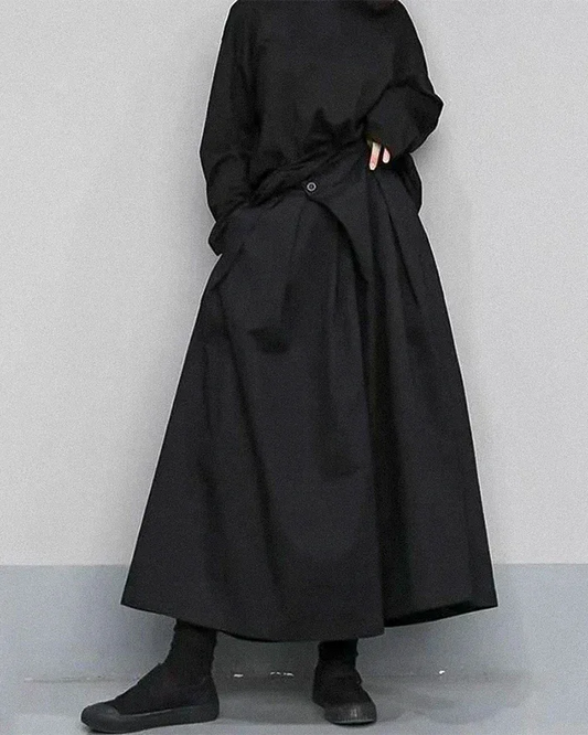 Chic Modern Hakama Pants - stylish pleated pants - Chic Modern Hakama Pants for Everyday Style