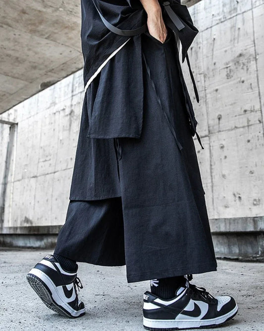 Chic Oversized Ninja Pants - techwear pants - Chic Oversized Ninja Pants for Everyday Use